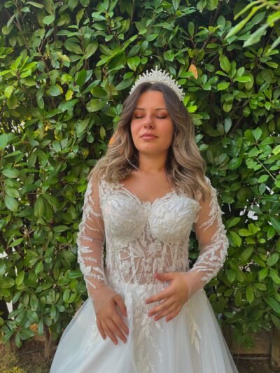 ROBE | DANTEL DETAYLI A-LİNE GELİNLİK